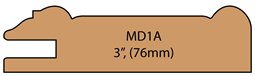 Allstyle Cabinet Doors: Miter Profile MD1A(76mm)